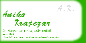 aniko krajczar business card